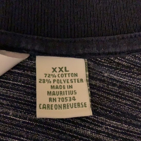 ORVIS Classic Navy Three Button Collar Shirt, XXL - Picture 7 of 7